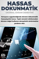 S-Dizayn Renault Captur Easy Link 9H Nano Multimedya Ekran Koruyucu 7.3 İnç Parlak 2022-2023 A+ Kalite