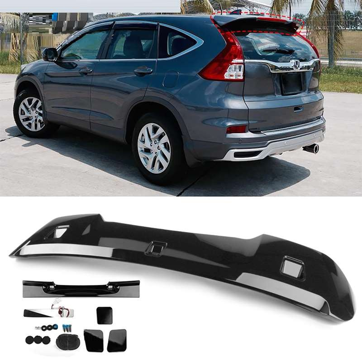 Honda Cr-V Uyumlu 2013 Sonrası Spoiler (Parlak Siyah) Parça