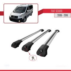 Fiat Scudo 2006-2016 Arası ile uyumlu ACE-1 Ara Atkı Tavan Barı GRİ 3 ADET BAR