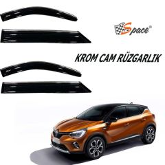 Krom Cam Rüzgarlığı Renault Captur 2019-2021/ Caru424