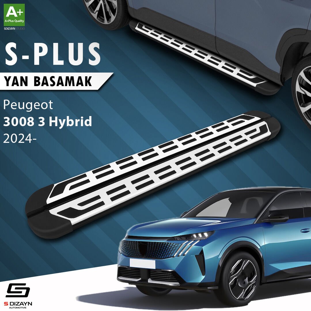 S-Dizayn Peugeot 3008 3 Hybrid S-Plus Gri Yan Basamak 183 Cm 2024 Üzeri A+ Kalite