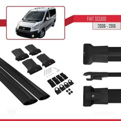 Fiat Scudo 2006-2016 Arası ile uyumlu FLY Model Ara Atkı Tavan Barı SİYAH