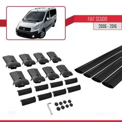 Fiat Scudo 2006-2016 Arası ile uyumlu FLY Model Ara Atkı Tavan Barı SİYAH 4 ADET BAR