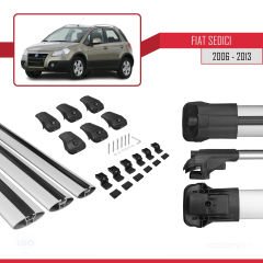 Fiat Sedici 2006-2013 Arası ile uyumlu ACE-1 Ara Atkı Tavan Barı GRİ 3 ADET BAR