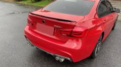 Bmw 3 Uyumlu Serisi F30 2012-2018 M Technıc Hybrıd Spoiler Piano Black