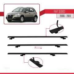 Fiat Sedici 2006-2013 Arası ile uyumlu Basic Model Ara Atkı Tavan Barı SİYAH 3 ADET