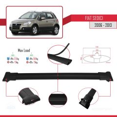 Fiat Sedici 2006-2013 Arası ile uyumlu FLY Model Ara Atkı Tavan Barı SİYAH 3 ADET BAR