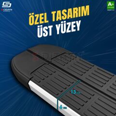 S-Dizayn BYD Seal U S-Line Aluminyum Yan Basamak 193 Cm 2022 Üzeri A+ Kalite