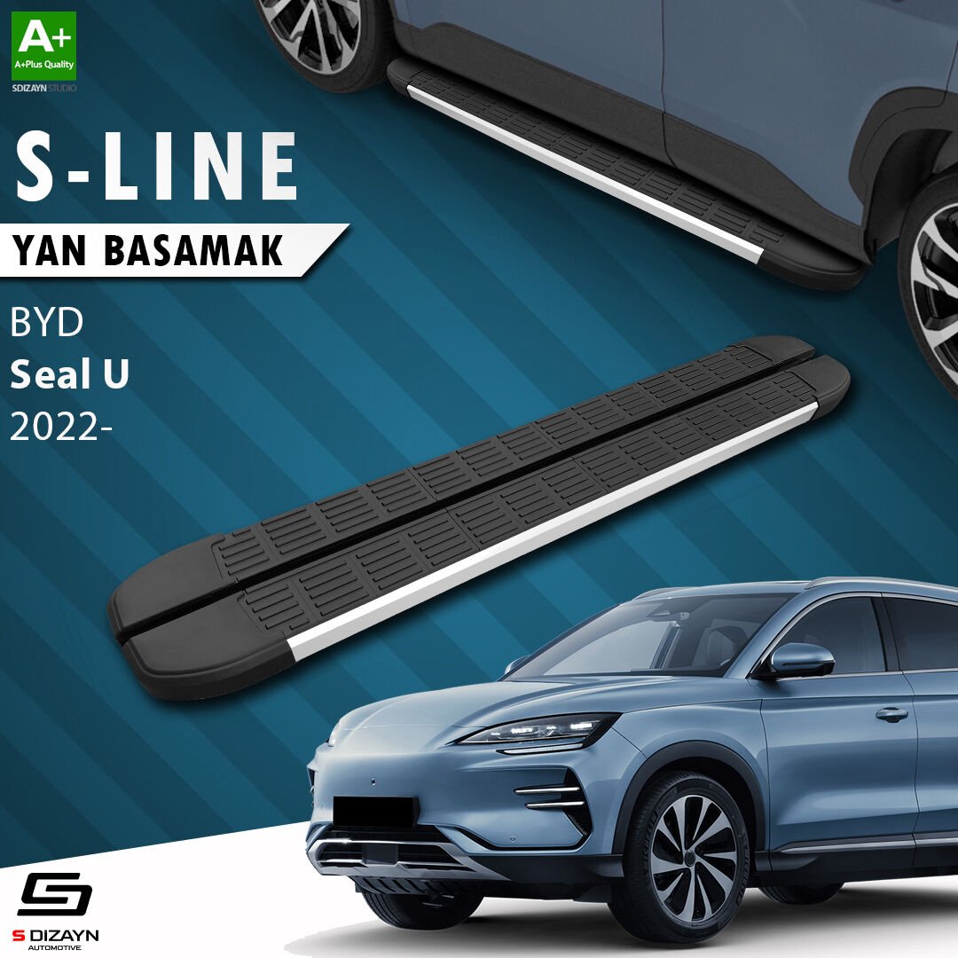 S-Dizayn BYD Seal U S-Line Aluminyum Yan Basamak 193 Cm 2022 Üzeri A+ Kalite