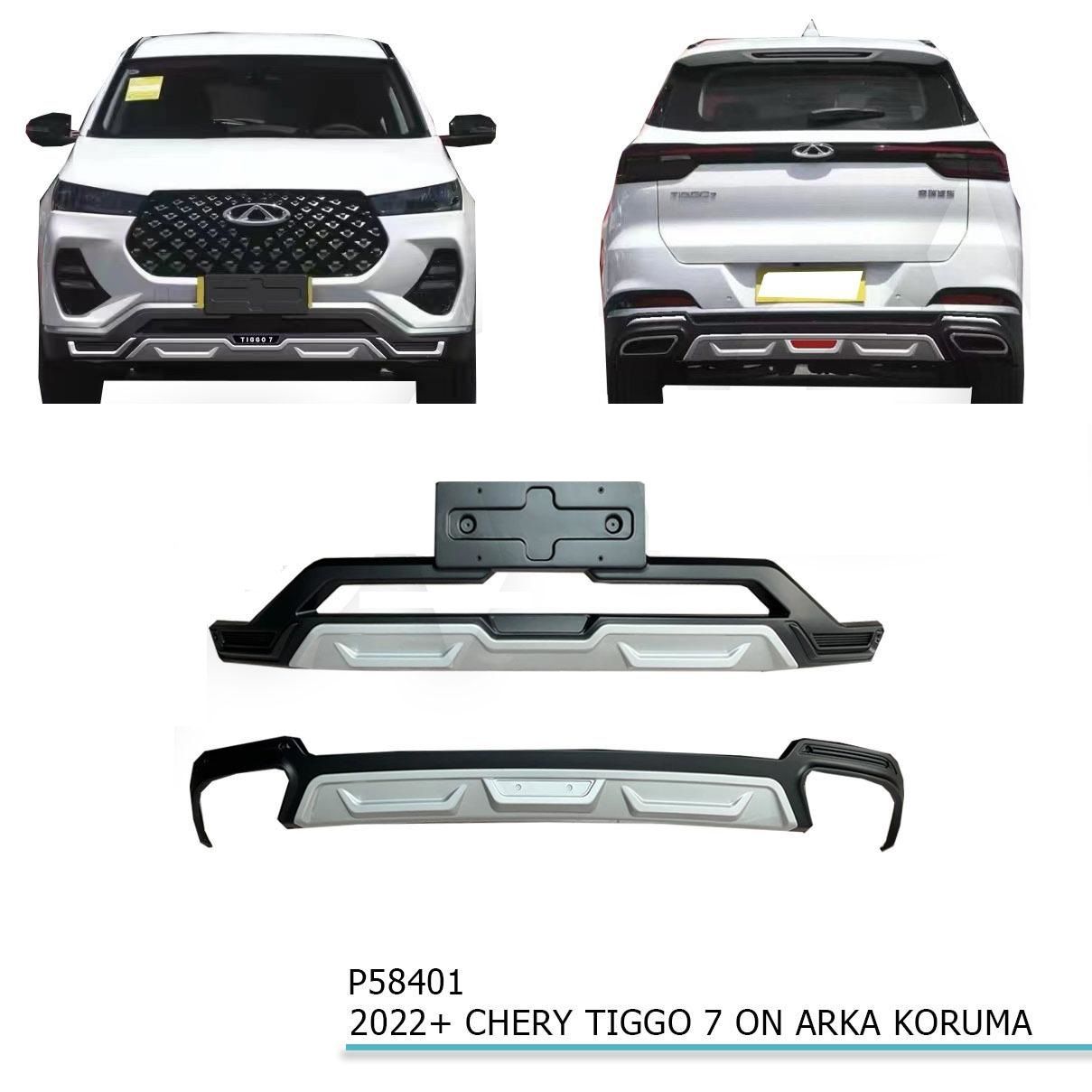 Chery Tiggo 7 Ön Arka Difüzör Tampon Koruma 2022+