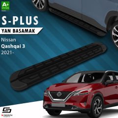 S-Dizayn Nissan Qashqai 3 S-Plus Siyah Yan Basamak 173 Cm Etekli 2021 Üzeri