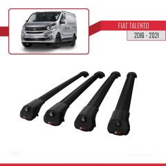 Fiat Talento 2016-2021 Arası ile uyumlu ACE-1 Ara Atkı Tavan Barı SİYAH 4 ADET BAR