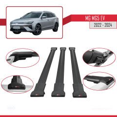 MG MG5 EV 2022 ve sonrası ile uyumlu FLY Model Ara Atkı Tavan Barı SİYAH 3 ADET