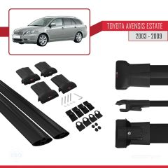 Toyota Avensis SW 2003-2009 Arası ile uyumlu FLY Model Ara Atkı Tavan Barı SİYAH