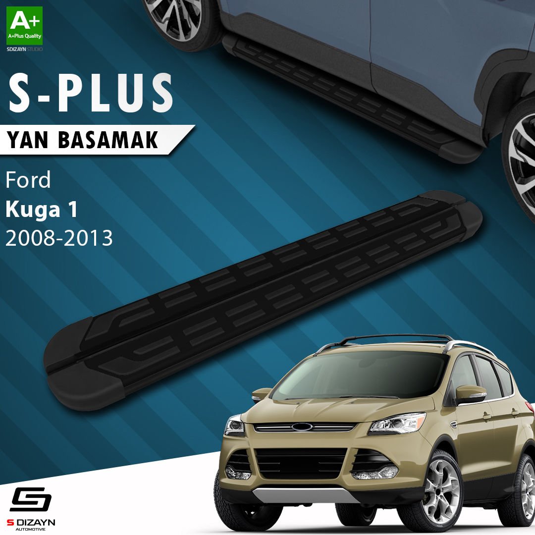 S-Dizayn Ford Kuga 1 S-Plus Siyah Yan Basamak 183 Cm 2008-2012