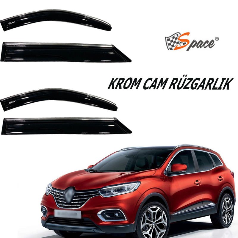 Krom Cam Rüzgarlığı Renault Kadjar 2016-2021/ Caru423