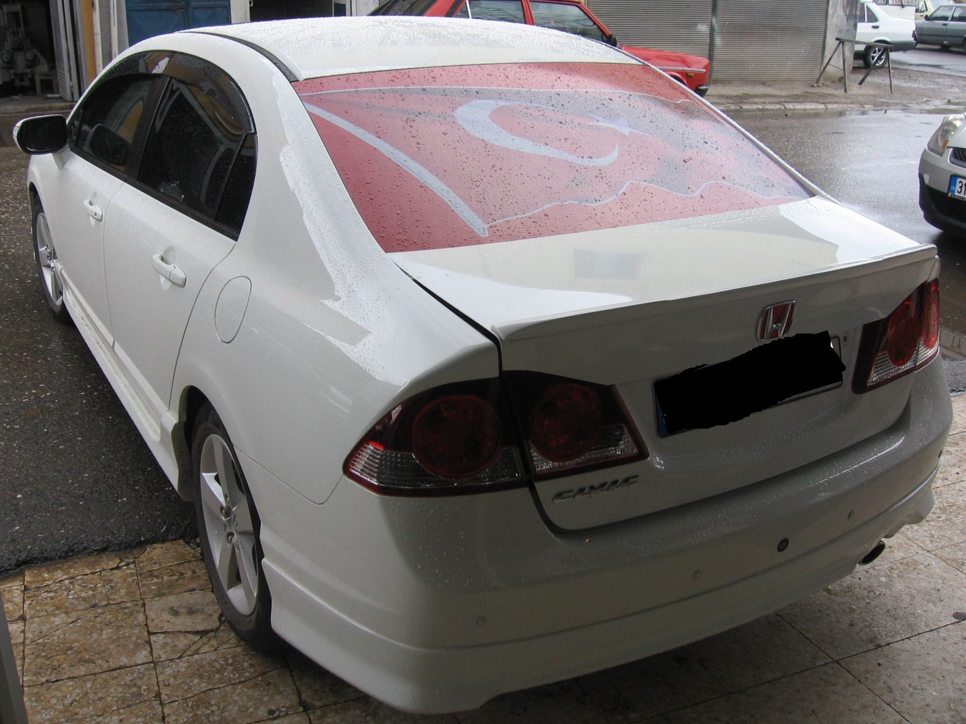 Honda Civic Uyumlu Spoiler İnce Model Spoiler 2006-2012 Boyalı Parça