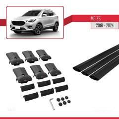 MG ZS 2018 ve Sonrası ile Uyumlu FLY Model Ara Atkı Tavan Barı SİYAH 3 ADET BAR
