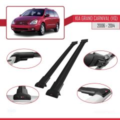 Kia Grand Carnival (VQ) 2006-2014 Arası ile Uyumlu FLY Model Ara Atkı Tavan Barı SİYAH