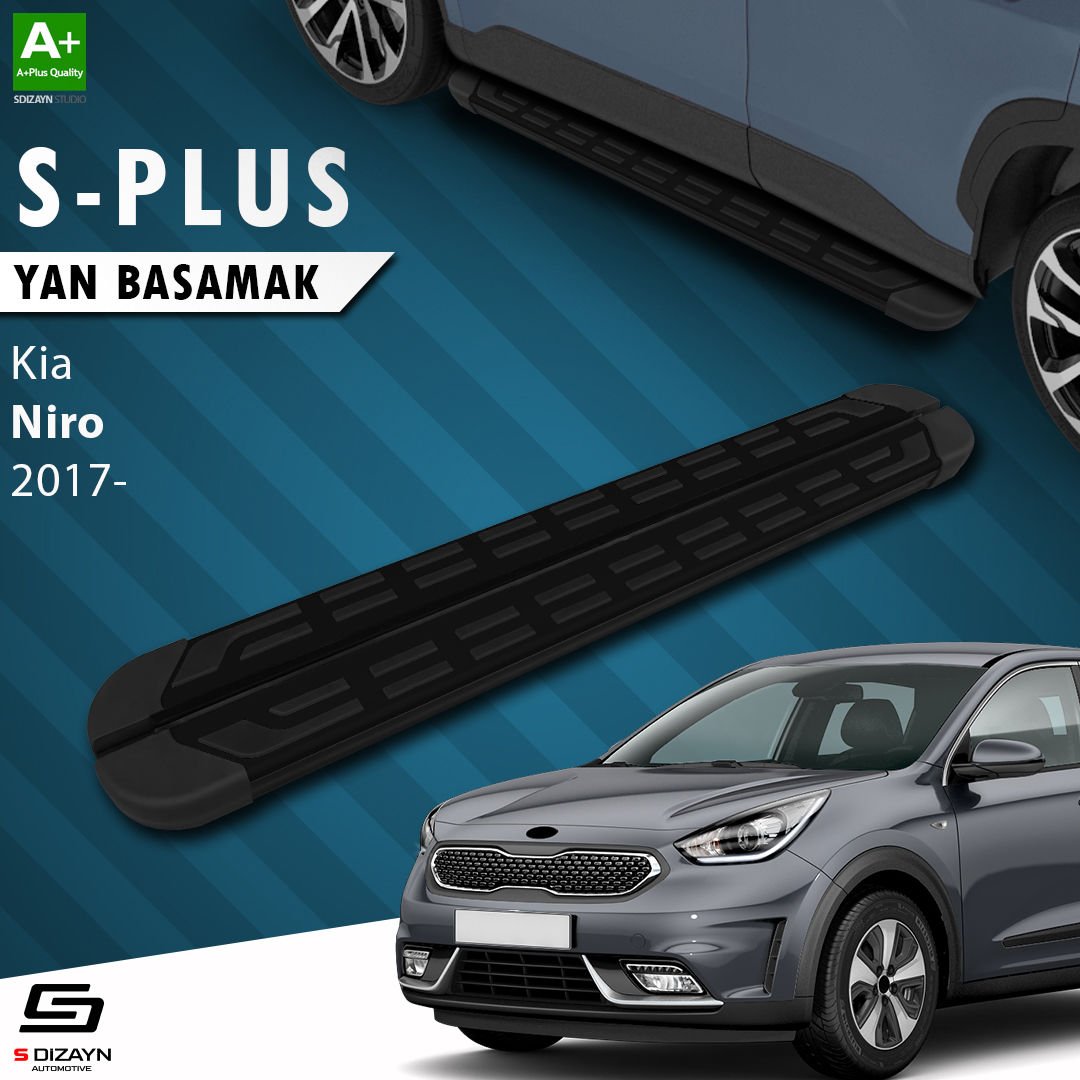 S-Dizayn Kia Niro S-Plus Siyah Yan Basamak 183 Cm 2017 Üzeri