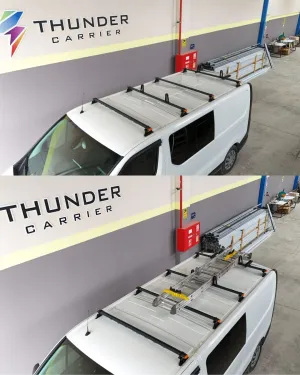 Volkswagen Transporter T7 2025 2026 Thunder Pro Seri Ağır Yük Taşıma Ara Atkı Tavan Barı 4 lü - Görsel 2