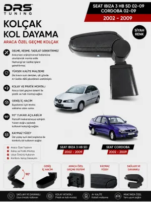 Seat İbiza / Cordoba 2002 -2009 Kolçak Kol Dayama Siyah
