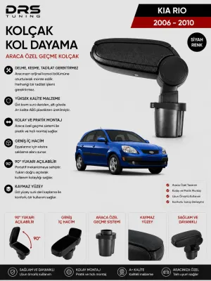 Kia Rio 2006 - 2010 Kolçak Kol Dayama Siyah