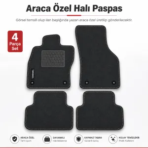 Togg T10X 2023+ Halı Paspas Araca Özel Üretim Yazılı