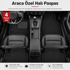Togg T10X 2023+ Halı Paspas Araca Özel Üretim Yazılı - Görsel 2