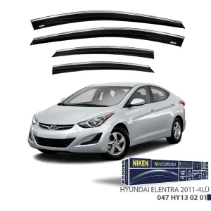 Niken Hyundai Uyumlu Elantra 2011+ Kromlu Cam Rüzgarlığı