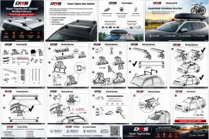 Toyota Corolla 2012-2018 Arası ile uyumlu Tavan Barı Trophy Bars Ara Atkı GRİ - Görsel 2