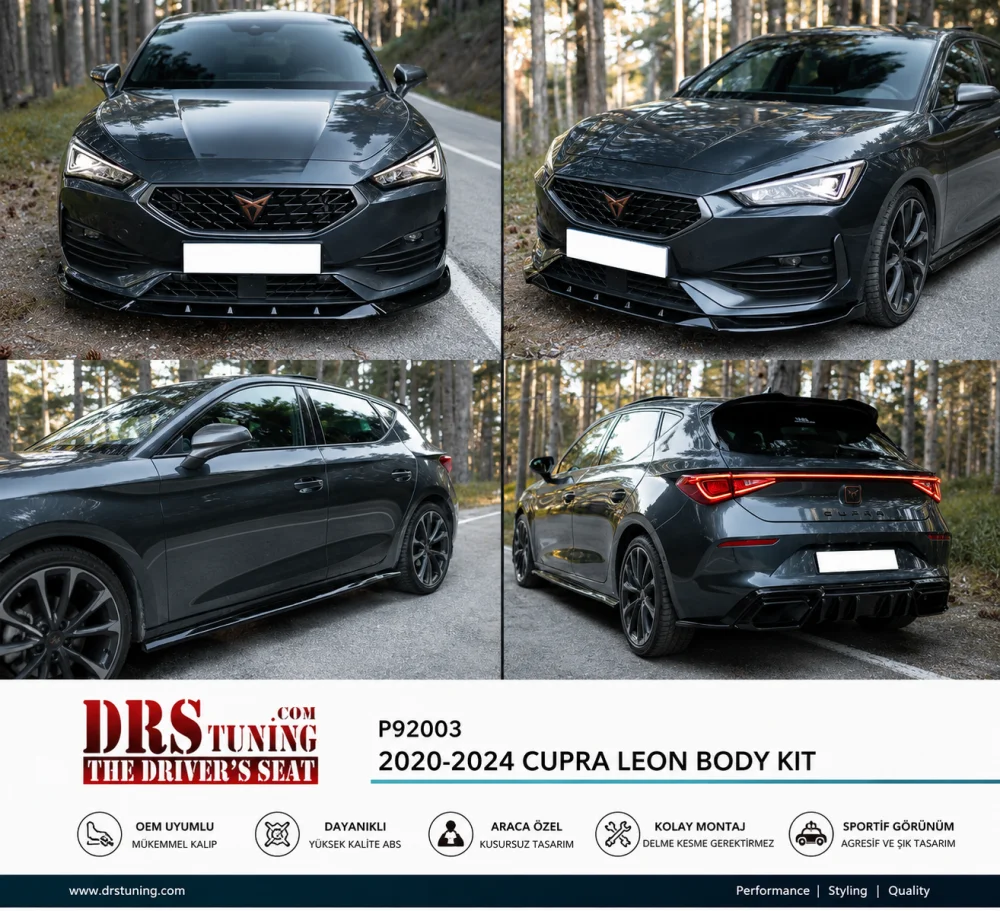 Cupra Leon 2020 - 2024 Body Kit Parlak Siyah