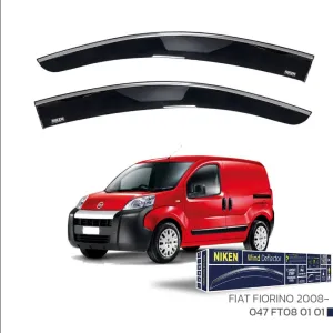 Niken Fiat Uyumlu Fiorino 2008+ Kromlu Cam Rüzgarlığı 2'Li