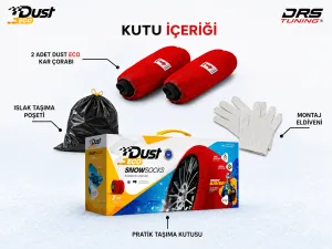 Kar Çorabı Uyumlu 225 50 Lastik R17 Jant Ölçülerine Uyumlu Yüksek Kaliteli Zincir Muadili Ürün Dust Parça thumb 2