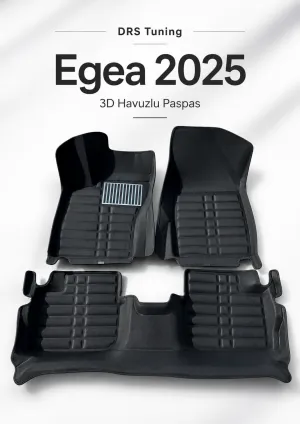 Fiat Egea Sedan 2020 Sonrası 5D Havuzlu Karbon Dizayn Paspas Seti - Görsel 3