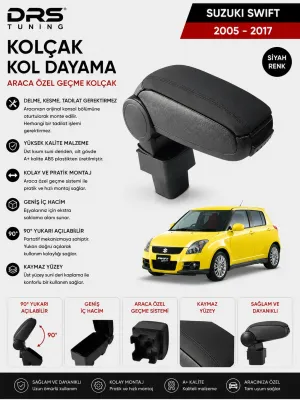 Suzuki Swift 2005 - 2017 Kolçak Kol Dayama Siyah