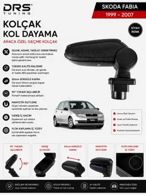 Skoda Fabia 1999 - 2007 Kolçak Kol Dayama Siyah
