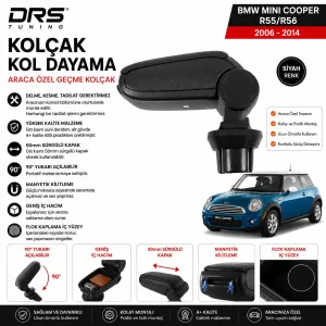 Mini Cooper 2006 - 2014 Kolçak Kol Dayama Siyah