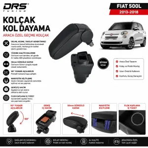 Fiat 500L 2013 - 2018 Kolçak Kol Dayama Siyah - Görsel 2