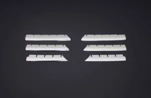 Renault Uyumlu Megane 2 2006 - 2009 Krom Ön Panjur Çıtası 6 Parça