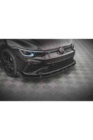 Vw golf 8 ön tampon altı lip rline 3 parça pianoblack thumb 2