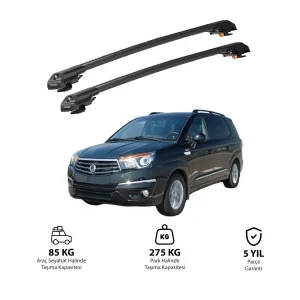 SSANGYONG RODIUS 2004-2012 TRX1 Thunder Carrier Kilitli Ara Atkı Siyah thumb 1