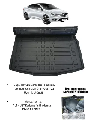 Sahler T-Roc 2019-2025 Uyumlu 4.5D SAHLER Premium Paspas + Liner Marka 3D ALT Bagaj Havuzu - T-Roc - Görsel 2