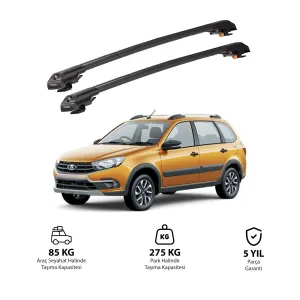LADA GRANTA CROSS 2020 ve Sonrası TRX1 Thunder Carrier Kilitli Ara Atkı Siyah thumb 1
