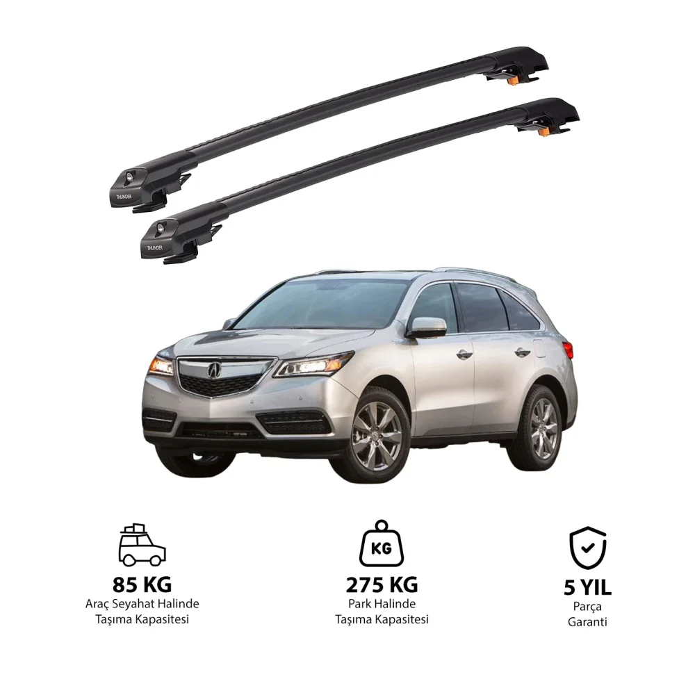 ACURA MDX 2007-2013 TRX1 Thunder Carrier Kilitli Ara Atkı Siyah