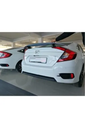 Honda civic fc5 si bagaj üstü spoiler yüksek pianoblack 2016+ thumb 3