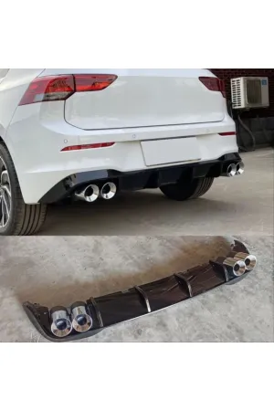 VOLKSWAGEN GOLF 8 R DİFÜZÖR (PİANO BLACK) - 4 EGZOZ (Life,Style,İmpression Paket için) thumb 2