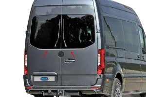 Omsa Mercedes Sprinter W907 Krom Arka Cam Alt Çıtası 2 Parça Çift Kapı 2018 Ve Sonrası