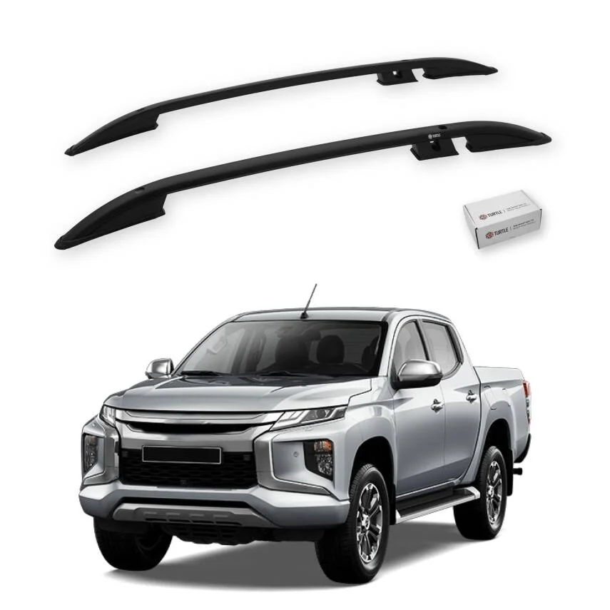 Turtle Mitsubishi L200 (Mk5) 2015-2025 Tavan Çıtası Crown Siyah