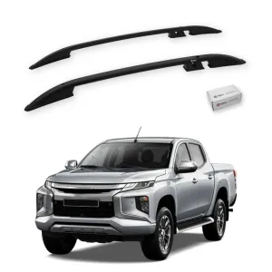 Turtle Mitsubishi L200 (Mk5) 2015-2025 Tavan Çıtası Crown Siyah
